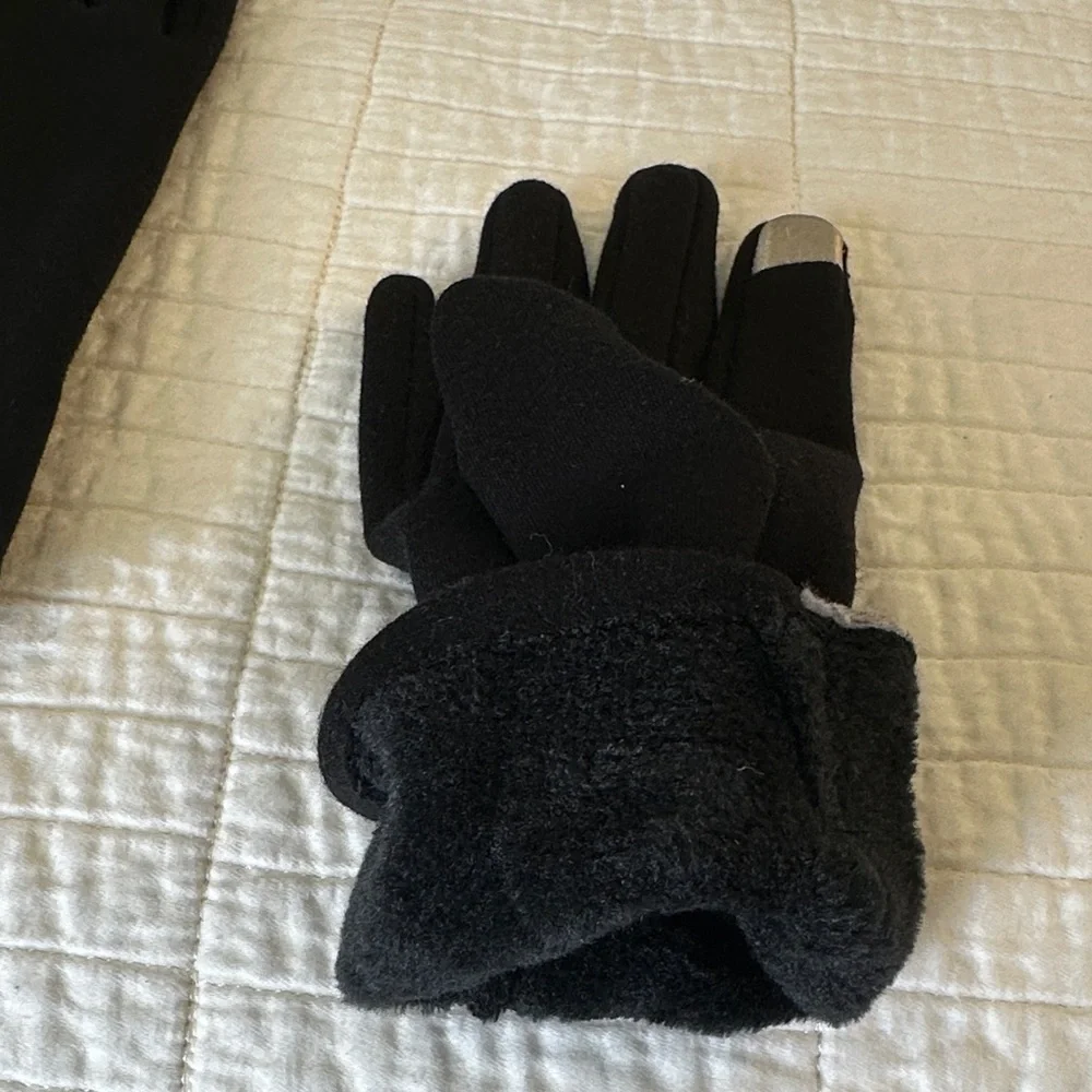 Driving Gloves Touchscreen Elegant Black and Gray Women's Gloves Bow - Picture 3 of 3